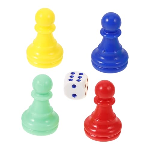 Toddmomy Plastik Spielsteine Set mit Figuren und Würfeln für Brettspiele für Dame und Team Events für Unvergessliche Spielmomente Toddmomy Plastik Spielsteine Set mit Figuren und Würfeln für Brettspiele für Dame und Team Events für Unvergessliche Spielmomente von Toddmomy