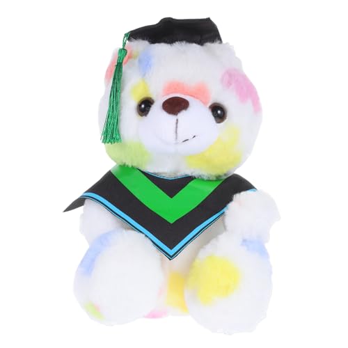 Toddmomy Plüsch Abschlussbär mit Doktorhut Weiches Kuscheltier für Dekoration und zur Graduierung Niedliches Plüschtier als Erinnerung für Abschluss für Bett und Zuhause von Toddmomy