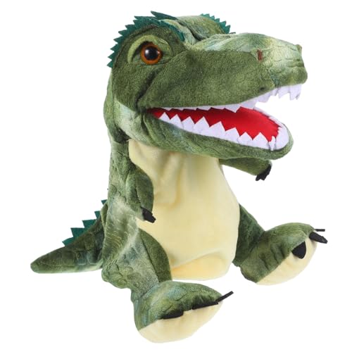 Toddmomy Plüsch Dinosaurier Handpuppe Interaktive Eltern Junge Mädchen Fingerpuppe Realistisch Robust Fördert Kreativität und Bindung Geeignet für Jungen Mädchen von Toddmomy