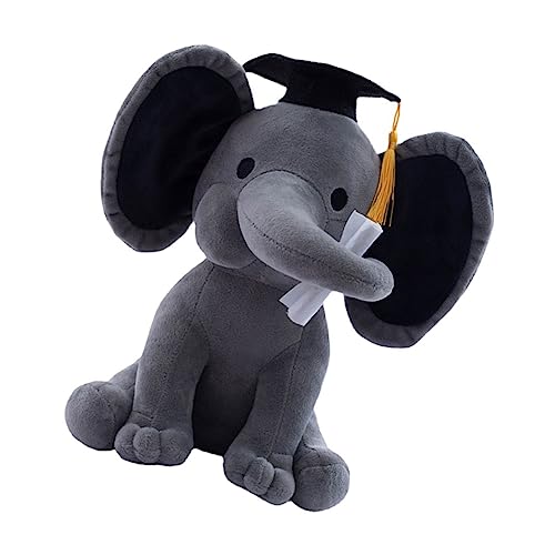 Toddmomy Plüsch Dr Elefant Abschlussfigur Kuscheltier Weiches Stofftier Dekoration Abschlussfeier Wohn und Schlafzimmer Büro Sofa Auto Toddmomy Plüsch Dr Elefant Abschlussfigur Kuscheltier Weiches Stofftier Dekoration Abschlussfeier Wohn und Schlafzimmer Büro Sofa Auto von Toddmomy