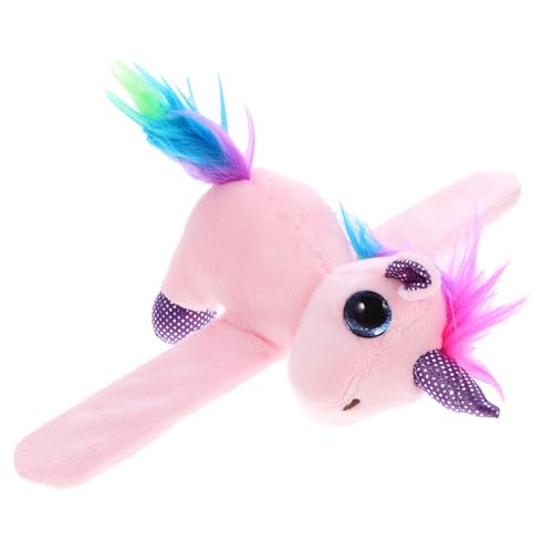 Toddmomy Plüsch Einhorn Slap Armband Für Cartoon Tier Gefüllte Armbänder Bequemes Für Partygeschenke Und Schulveranstaltungen von Toddmomy