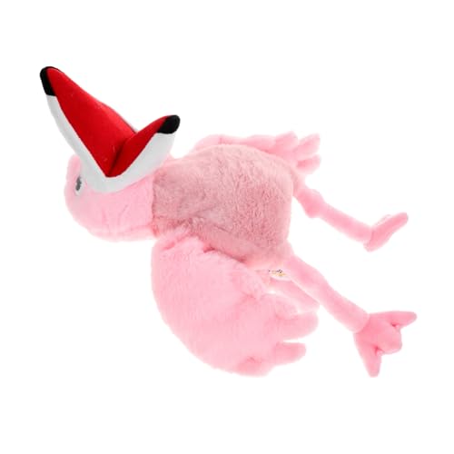 Toddmomy Plüsch Flamingo Handpuppe Kuscheliges Tierpuppen Für Fantasievolles Eltern Junge Mädchen interaktion Und Beruhigung von Toddmomy