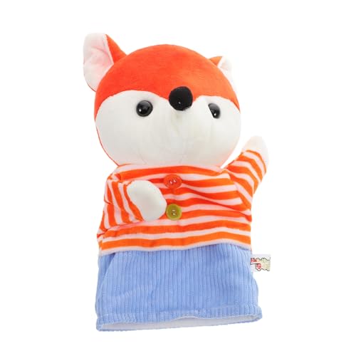 Toddmomy Plüsch Handpuppe Fuchs Interaktives für Niedliches Cartoon Design Fördert Eltern Junge Mädchen Interaktion und Kreatives Geschichtenerzählen für Rollenspiele und Lernaktivitäten von Toddmomy