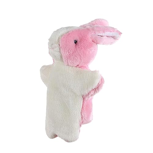 Toddmomy Plüsch Handpuppe Kleiner Hase Weiches Kuscheltier Interaktives für Storytelling Rollenspiel Kindergarten Spielspaß von Toddmomy