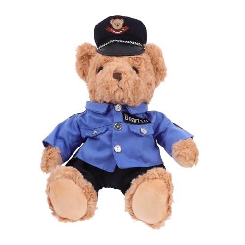 Toddmomy Plüsch Polizeibär Kuscheltier mit Uniform und Mütze für Jungen und Mädchen Süßes für Kindergeburtstage und Anlässe Toddmomy Plüsch Polizeibär Kuscheltier mit Uniform und Mütze für Jungen und Mädchen Süßes für Kindergeburtstage und Anlässe von Toddmomy