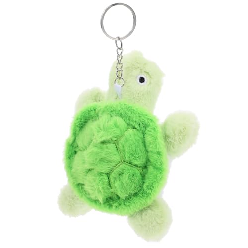 Toddmomy Plüsch Schildkröte Schlüsselanhänger Niedlicher Anhänger für Taschen Rucksäcke und Mehr Perfektes Deko Accessoire zur Schlüsselorganisation Leicht und Tragbar Grün von Toddmomy