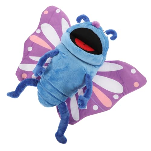 Toddmomy Plüsch Schmetterling Handpuppe Interaktive Stofftier Handpuppe für Geschichtenerzählen Kinderrollenspiele Geeignet für Kindergarten und Zuhause von Toddmomy