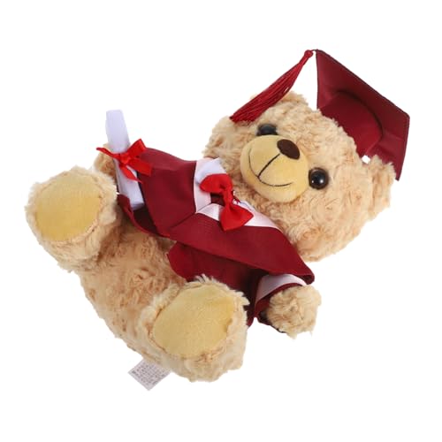 Toddmomy Plüschbär Abschluss Kuscheltier mit Doktorhut und Weiches Material Kleines Niedliches für Kindergarten Grundschule Hochschule Abschlussfeier Dekoratives Kuscheltier Toddmomy Plüschbär Abschluss Kuscheltier mit Doktorhut und Weiches Material Kleines Niedliches für Kindergarten Grundschule Hochschule Abschlussfeier Dekoratives Kuscheltier von Toddmomy