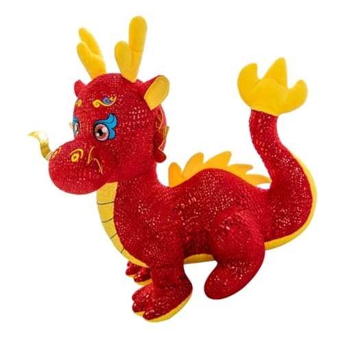 Toddmomy Plüschdrache Stofftier Großer Kuscheltier Drache für Jahr des Drachen Süßes Plüschtier für Neujahrsfeiern und Besondere Anlässe von Toddmomy