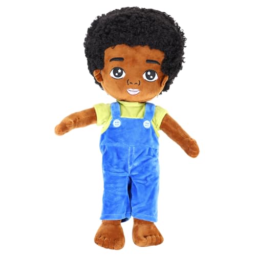 Toddmomy Plüschpuppe Afrikanischer Junge Weichkörper Kuscheltier Schlafspielzeug für Ab Jahren Langlebig Formbeständig Sicher Vielseitig als Dekoration Geeignet von Toddmomy