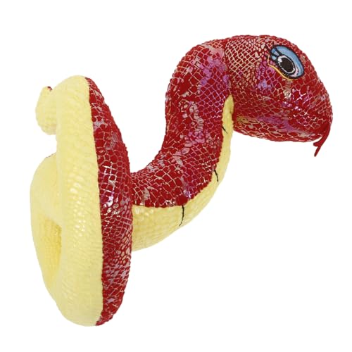 Toddmomy Plüschschlange Rotes Stofftier Schlange Realistische Simulation Kuscheltiere Schlangenmodell Halloween Streich Deko Prank Partyaccessoire von Toddmomy