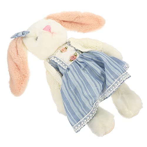 Toddmomy Plüschspielzeugpuppe tierisches weiches Stofftier kleines Kuscheltier Kuscheltiere für Kleinkinder Kaninchengefüllter Plüschtiere PP Baumwolle Himmelblau Toddmomy Plüschspielzeugpuppe tierisches weiches Stofftier kleines Kuscheltier Kuscheltiere für Kleinkinder Kaninchengefüllter Plüschtiere PP Baumwolle Himmelblau von Toddmomy