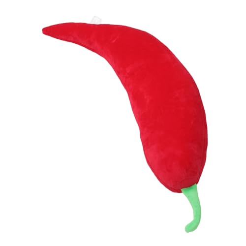 Toddmomy Plüschtiere gemüse interaktives Realistisches Chili Simulation Plüsch Chili Deko gefüllte Paprika kurzer Plüsch rot von Toddmomy