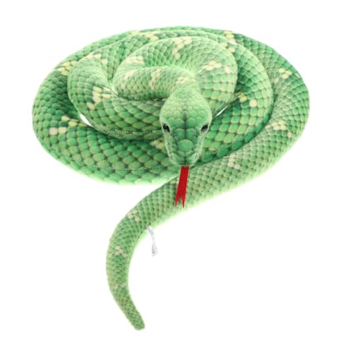 Toddmomy Plush Snake Toy Realistic Prank Plush Serpent Soft Stuffed Snake for Halloween Party Decoration Long Model von Toddmomy