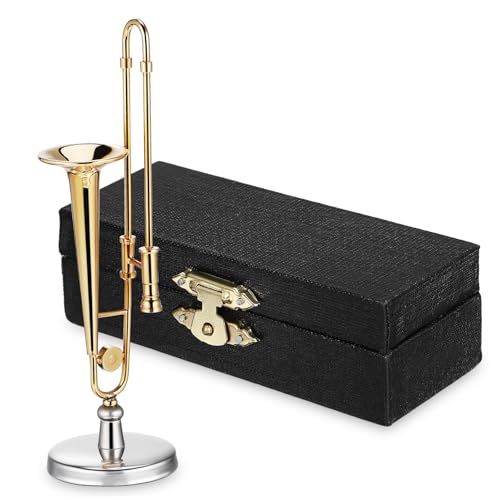 Toddmomy Posaune aus Kupfer mit Goldbeschichtung Stabilem Perfektes Instrumentenschmuck für Puppenhäuser für Musikliebhaber Toddmomy Posaune aus Kupfer mit Goldbeschichtung Stabilem Perfektes Instrumentenschmuck für Puppenhäuser für Musikliebhaber von Toddmomy