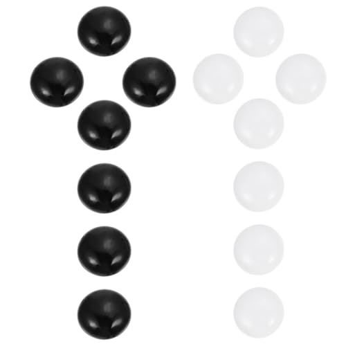 Toddmomy Premium Go Chess Steine aus Flachen Schwarzen und Weißen Keramik perlen Glatte Oberfläche Langlebig und Hautfreundlich Geeignet für Go Spiel und Gobang Zubehör von Toddmomy