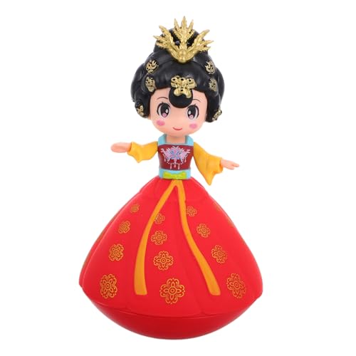 Toddmomy Prinzessinnenbecher Kriechendes Krabbenspielzeug Peking Opernpuppe Mini-Becherspielzeug Tumbler- antike asiatische Miniaturfigur Bauchzeit Krabbe Plastik von Toddmomy