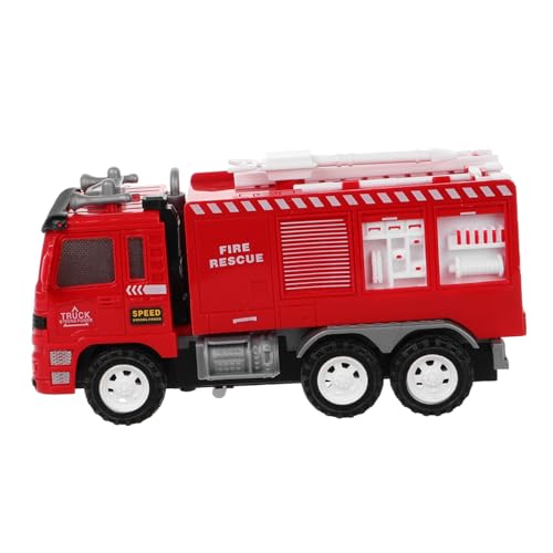 Toddmomy Pullback Feuerwehrspielzeug Kleines Rotes Feuerwehrfahrzeug mit Realistischen Leitern und Einfacher Rückziehaction für Motorische Entwicklung und Fantasievolles Toddmomy Pullback Feuerwehrspielzeug Kleines Rotes Feuerwehrfahrzeug mit Realistischen Leitern und Einfacher Rückziehaction für Motorische Entwicklung und Fantasievolles von Toddmomy