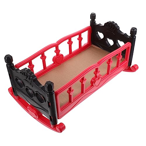 Toddmomy Doll Bed Für Junge Mädchen Puppenbett Für Rollenspiele Und Puppenhaus-Dekoration Sicheres Wiederverwendbares Material Für Kreatives Spielen von Toddmomy