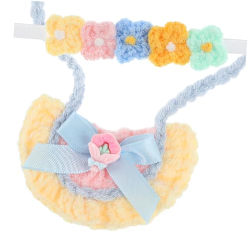 Toddmomy Puppenbekleidungs-Set mit Blumen-Stirnband und Spucktuch für Doll Einfach Anzuziehen Leicht zu Reinigen Geschenk für Fotoshootings von Toddmomy