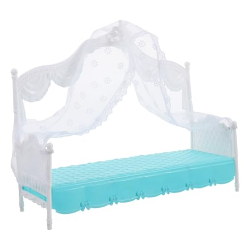 Toddmomy Puppenbett Kinderbett Bett Puppenhausbett Miniatur-babyzubehör Miniatur-puppenstubenmöbel Miniaturbett Spielzeugnetzhängematte Für Kuscheltiere Winziges Bett Plastik von Toddmomy