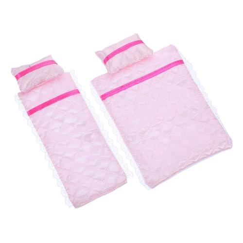 Toddmomy Puppenbettwäsche Set Kissen und Decke Doppelbett Puppenhaus Schlafzimmerzubehör Weich und Pflegeleicht für Puppen Spielsets Toddmomy Puppenbettwäsche Set Kissen und Decke Doppelbett Puppenhaus Schlafzimmerzubehör Weich und Pflegeleicht für Puppen Spielsets von Toddmomy