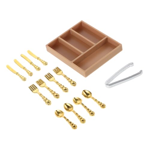 Toddmomy Puppenhaus Besteck und Töpfe Teilig mit Aufbewahrungsbox für Kreative Mini Szenen der Puppenküche aus Leichtem Kunststoff Toddmomy Puppenhaus Besteck und Töpfe Teilig mit Aufbewahrungsbox für Kreative Mini Szenen der Puppenküche aus Leichtem Kunststoff von Toddmomy