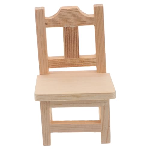 Toddmomy Puppenhaus Dekoration Dekorativer Hocker Miniaturmöbel Winzige Möbel Kleiner Hocker Mini Puppenhausbank Puppenhaus Schlafzimmermöbel Mini Möbel Mini Hocker Holz von Toddmomy