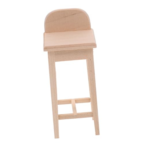 Toddmomy Puppenhaus Mini Hochstuhl Modell Aus Dekorative Miniaturmöbel Für Spielzeughäuser Langlebig Und Stilvoll Für Miniaturlandschaften von Toddmomy