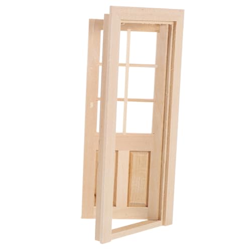 Toddmomy Puppenhaus Minitüren Und Fenster Miniaturtüren Zum Basteln Puppenhausfenster Maßstab 112 Mini Puppenhaustüren Und Fenster Mini Puppenhaus Innentüren Puppenhaus Türrahmen von Toddmomy
