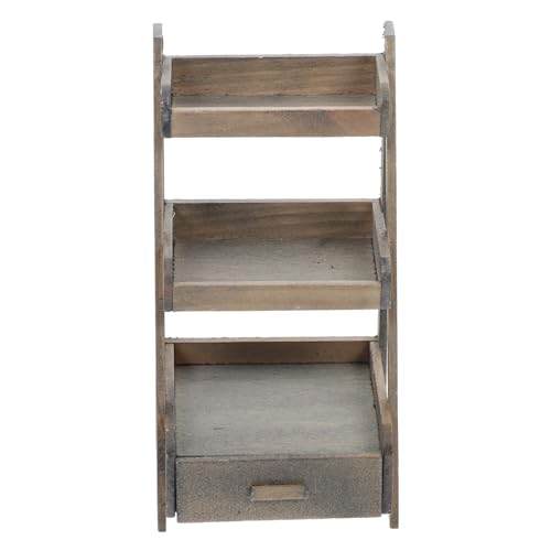Toddmomy Puppenhaus Möbel Aufbewahrung Mit Retro Finish Für Blumen Und Dekoration Für DIY Projekte Und Puppenhaus Einrichtung von Toddmomy