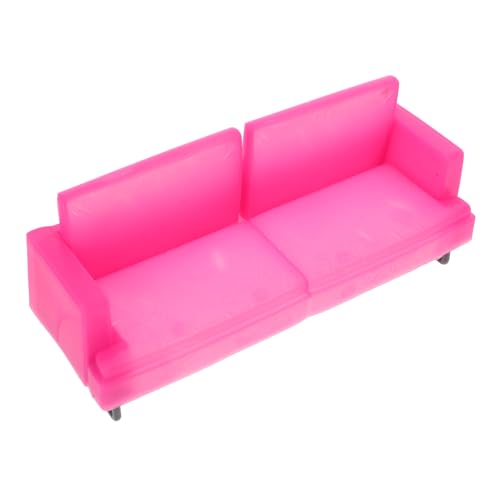 Toddmomy Puppenhaus Sofa Luxuriöser Sofastuhl für Puppenhaus Wohnzimmer Leicht und Praktisch Bezauberndes Prinzessinnen Thema Dekoration für Kinderzimmer von Toddmomy