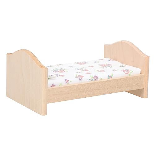 Toddmomy Puppenhaus Zubehör Dekoratives Miniaturbett Für Babypuppen Leicht Und Langlebig Für Kinderzimmer Dekoration von Toddmomy