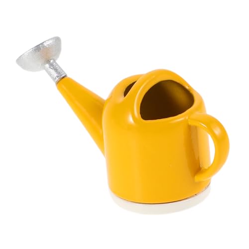Toddmomy Puppenhausdusche Mini-puppenhausmöbel Küchenzubehör Für Puppenstuben Feengarten-gießkanne Mini-puppenhauszubehör Puppenhaus-dekorationszubehör Miniatur-gießkannen Metall Yellow von Toddmomy