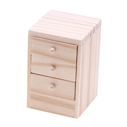 Toddmomy Puppenhausmöbel Puppenhausschrank Nachttische Aus Holz Mini-aufbewahrungsschrank Puppenstubentische Aus Holz Mini-aufbewahrungsschubladen Ständer Im Maßstab 1:12 Khaki Hölzern von Toddmomy