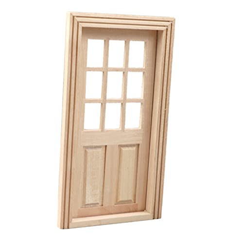 Toddmomy Puppenhaustür Mini Wohnkultur Winzige Möbel Kleines Türzubehör Winzige Holzmöbel Kleines Wohnaccessoire Winzige Tür Winziges Möbelholz Puppenstubenmöbel Holz Khaki Hölzern von Toddmomy