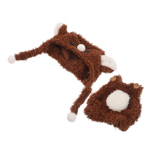 Toddmomy Puppenkleidung Bärenthema Braun Niedliches Jumpsuit-Set Strapazierfähig Kindgerechtes Design Für Puppenhaus Verkleidungsspiel von Toddmomy