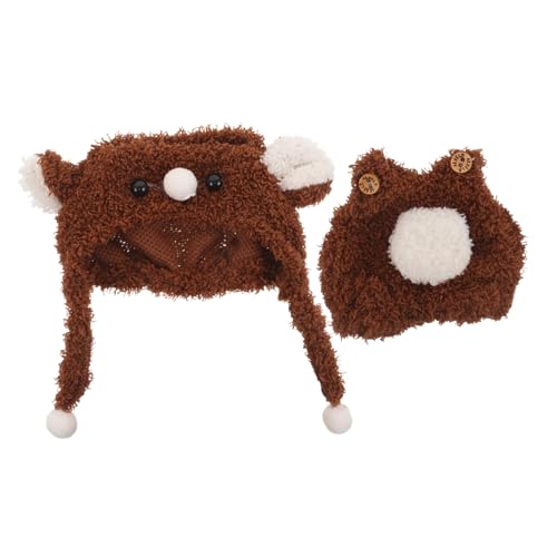 Toddmomy Puppenkleidung Kleine Stofftierkleidung Puppenbekleidung Puppenoveralls Outfit Puppenoutfits Kostüme Puppenbär Outfits Puppenkleidung Kleiderschrank Puppenhut Braun von Toddmomy