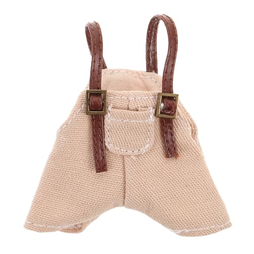 Toddmomy Puppenoverall: Anziehkleidung, lässiges Outfit, Mini-Hosenträgerhose, Kleidungszubehör für Kinder und Mädchen, Basteln, Stofftier, Plüschtier, Anziehen von Toddmomy