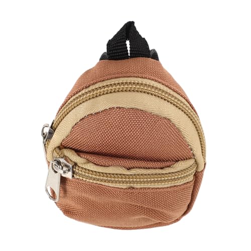 Toddmomy Hübscher Puppen-anziehrucksack Miniatur-puppenzubehör Schultasche Mit Reißverschluss Für Mädchen Rollenspiel-Rucksack Für Jungen Und Mädchen Rollenspiel-zubehör von Toddmomy