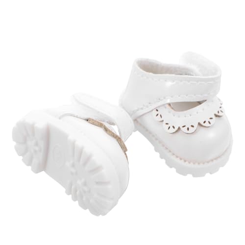 Toddmomy Puppenschuhe Weiß Mini PU Prinzessin Schuhe Feine Handarbeit Detailreich Für Puppenhaus Kostüm Zubehör Toddmomy Puppenschuhe Weiß Mini PU Prinzessin Schuhe Feine Handarbeit Detailreich Für Puppenhaus Kostüm Zubehör von Toddmomy