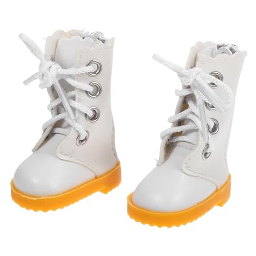 Toddmomy Puppenstiefel Puppenzubehör Schuhe Für Puppen Puppenhaus Zubehör Stiefel Figur Zubehör Für Puppen Fingerpuppen Puppenschuhe Schuhe Puppe Kleiner Finger Weißes Tuch von Toddmomy