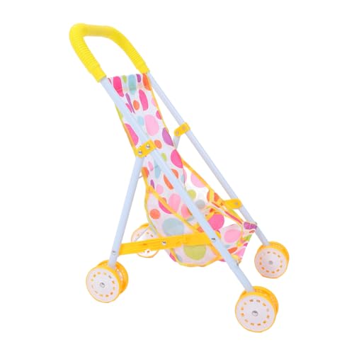 Toddmomy Puppenwagen für Babypuppen Faltbarer Spielzeugwagen aus Leichtem Material für Rollenspiele Fördert Hand Auge Koordination Kompakt und Tragbar Vielseitig Einsetzbar von Toddmomy