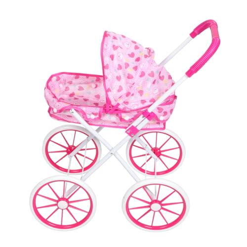 Toddmomy Puppenwagen für Mädchen Faltbarer Kinderwagen für Puppen mit Viel für Babypuppen Fördert Motorische Fähigkeiten und Kreatives Toddmomy Puppenwagen für Mädchen Faltbarer Kinderwagen für Puppen mit Viel für Babypuppen Fördert Motorische Fähigkeiten und Kreatives von Toddmomy
