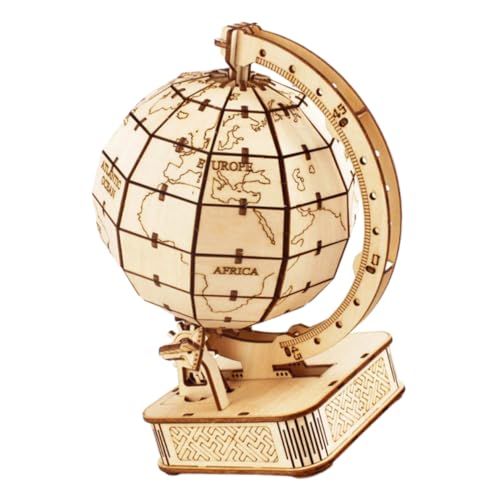 Toddmomy Puzzle Holzmodell Pädagogisches Lernspielzeug für Kreatives DIY Puzzle Vorstellungskraft Hand Auge Koordination und Geografieverständnis von Toddmomy