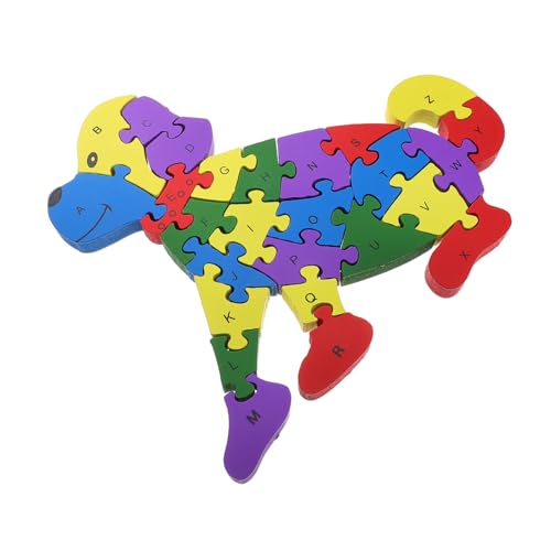 Toddmomy Puzzle Kleinkindblöcke Montessori Rätsel Lernspielzeug Baustein-rätsel Zahlenbausteine Tiere Bausteine Vorschulspielzeug Bausteine ​​für Kleinkinder Holz von Toddmomy