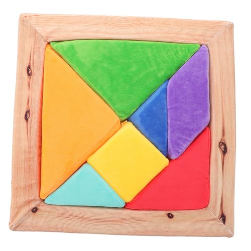 Toddmomy Puzzle Kissen Spielzeug für Kinder Abnehmbar Montessori Lernspielzeug Geometrische Formen für Kindertag von Toddmomy
