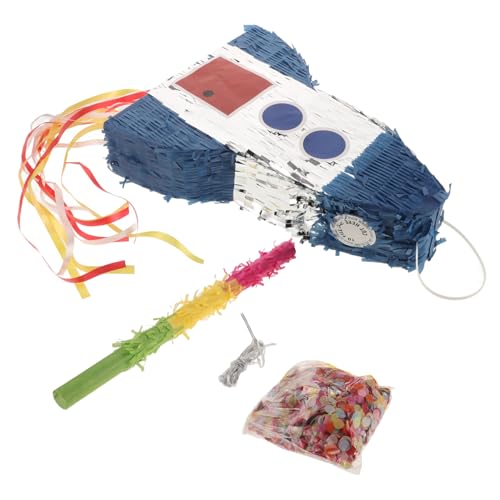 Toddmomy Raketen Piñata Kindergeburtstag Mädchen Weltraum Partydeko Interaktives Spiel Süßigkeitenhalter Geschenkspiñata für Partyspaß Toddmomy Raketen Piñata Kindergeburtstag Mädchen Weltraum Partydeko Interaktives Spiel Süßigkeitenhalter Geschenkspiñata für Partyspaß von Toddmomy