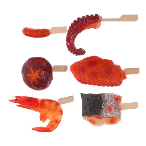 Toddmomy Realistische Fake BBQ Food Modelle Lebensechte Grillspieße mit Hähnchenschenkeln und Gemüse Simulation für Küche Partydeko und DIY Fotorequisiten Toddmomy Realistische Fake BBQ Food Modelle Lebensechte Grillspieße mit Hähnchenschenkeln und Gemüse Simulation für Küche Partydeko und DIY Fotorequisiten von Toddmomy