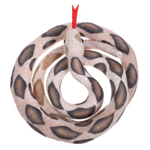 Toddmomy Realistische Große Plüschschlange Weiches Kuscheltier als Halloween Deko Party Streich Garten Requisite und Gemütliches Schmusetier für Erwachsene von Toddmomy